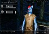 (2/15) Sliders Presets Camera Sculpt FILTER O A RPHS HEAD FACE EYES BROW MOUTH HD Eye Shape Eye Color Eye Height Eye Width Eye Depth Eyeliner Color Eye Shadow Eye Tint 8 -0.1 -0.12 -0.1 R Done Space Search LAlt Zoom In LCtrl Light Off NAME Prisoner RACE Lykaios