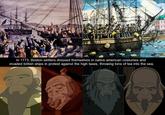 In 1773, Boston settlers dressed themselves in native american costumes and invaded british ships in protest against the high taxes, throwing tons of tea into the sea.