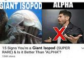 GIANT ISOPOD ALPHA 15 Signs You're a Giant Isopod (SUPER RARE) & Is it Better Than "ALPHA"? 134K views