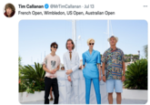 Tim Callanan @MrTimCallanan · Jul 13 ... French Open, Wimbledon, US Open, Australian Open 74 FESTIVA INTERNA 06 17 JUILLET INT 17 DILLET