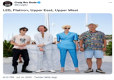 Craig Bro Dude @CraigSJ EASONS TO LOVE NEw. VORK ... A FAIR CONTRACT LES, Flatiron, Upper East, Upper West 74 FESTIVA INTERNA INT 06 17 JUILLET 17 DILLET 8:13 PM · Jul 14, 2021 · Twitter Web App