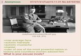: Anonymous 07/27/21(Tue)15:11:31 No.64733766 dskjflwje49riudspofiksdf.jpg 183 KB JPG >max average face >autistic hairstyle >autistic mustache >manlet >ruler of one of the most powerful nation in history and countless women adored him What is your excuse incels?