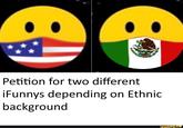 Petition for two different iFunnys depending on Ethnic background ifunny.co