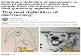 Dictionary definition of democracy: a form of government in which the people have the authority to choose their governing legislation The real definition of democracy: Lomunidad September 26 at 11:36 AM 6 CONGRATULATIONS to the two winners of the DOGGO drawing contest! Remember that the winnner of this contest was chosen through Likes st Place Place 113K 3.5K Comments 18K Shares