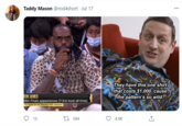 Taddy Mason @rod4short · Jul 17 They have this one shirt that costs $1,000 'cause the pattern's so wild. RON JAMES NBA Finals appearances (T-3rd most all-time) to Suns in 1st Round this season 15 27 594 4.9K
