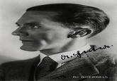 Dr. GOEBBELS Forehead Chin Eyebrow Tie Neck Jaw Flash photography Style Black-and-white Signature Eyewear Autograph Blazer Facial hair