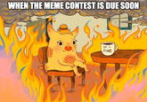 WHEN THE MEME CONTEST IS DUE SOON THIS iS FINE
