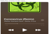 Delta Plus arriving on the scene.. Coronavirus (Remix) Delta Variant feat. Delta Plus 1:04 -2:15