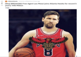 ATL r/AtlantaHawks · Posted by u/MaltyTorch 4 hours ago [Woj] BREAKING Free Agent Leo Messi joins Atlanta Hawks for record 5 years/ 440 Million 87 image ATIANIA HAE ROAL GANE SL