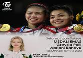 To TWICE UNIVERSITY OKYO 2 Selamat dan Sukses MEDALI EMAS Greysia Polii Apriani Rahayu OLIMPIADE TOKYO 2020 PARK JIHYO Ketua BEM Twice University TWICE UNYERTY