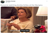 Christian Sinclair ... @c_sinc_ Everyone watching Annika Schleu at the Olympics - GOOD FOR Horse
