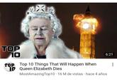 TOP 10 6:21 TOP Top 10 Things That Will Happen When 10 Queen Elizabeth Dies MostAmazingTop10 16 M de vistas · hace 4 años