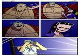 For the record, Franky is a cyborg with headlights built into his n------.