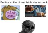 Politics at the dinner table starter pack I. REALLY WISH I WEREN'T HERE RIGHT NOW! 2BRF 123RF 123RF 23RF 123RE