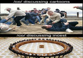 Ico/ discussing cartoons Ico/ discussing i-----