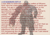 >>316265649 (OP) # I was able to intercept an entire pallet of Pfizers first vaccine shipment. 4000 doses at 2 shots per dose. I've got it stored in a chest freezer in my garage. Ive been injecting myself every day, sometimes multiple times a day if I can stand it. The symptoms were terrible for the first few weeks. There were times I was completely paralyzed with pain, contorted like the Edvard munch painting and frozen in agony for hours. I became stronger and some of the worst symptoms subsided over time. I've been vaxmaxxing for almost 4 months now and I feel as though I'm becoming something greater than human now. I will continue to administer the injections into the same arm as long as possible. I'm increasing the dosages as much as I can stand and will maintain my journal.