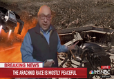 BREAKING NEWS LIVE THE ARACHNID RACE IS MOSTLY PEACEFUL MSNBC 12:07 AM ET