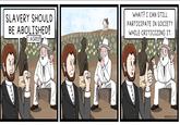 WHAT? I CAN STILL PARTICIPATE IN SOCIETY 「田田 WHILE CRITICIZING IT. SLAVERY SHOULD BE ABOLISHED! I AGREE! BUCK BREAKER BUCK BREAKER BUCK REAKER HEDGEWIK.COM