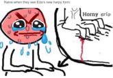 Raine when they see Eda's new harpy form: Horny grip
