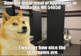Another great meal at Applebees in Onalaska, WI 54650 MAGE I wonder how nice the restrooms are