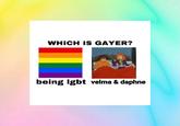 WHICH IS GAYER? being Igbt velma & daphne