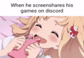 When he screenshares his games on discord