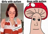Girls with autism Guys with autism |"excited lil hands