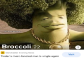 @CREEMIERR Broccoli 22 i M Manchester Evening News Visit Tinder's most-fancied mar. is single again