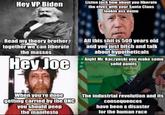 Karl Marx vs Ted Kaczynski on Joe Biden  Hey VP Biden Listen jack how about you liberate the elves with your Santa Claus lookin ass damn Read my theory brother together we can liberate the masses All this s--- is 500 years old and you just bitch and talk about hypotheticals Hey Joe Aight Mr. Kaczynski you make some solid points 50 When you're done getting carried by the DNC you should peep the manifesto The industrial revolution and its consequences have been a disaster for the human race