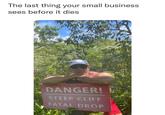 The last thing your small business sees before it dies DANGER! STEEP CLIFF FATAL DROP