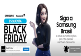 SAMSUNG Itaucard Siga a Samsung Brasil ESQUENTA BLACK FRIDAY jalaxy e ative as notificações pra não perder nenhum desconto. Black Friday O upgrade www.youtube.com/samsun. O anúncio terminará SAMSUNG Subscribe em 1 Anúncio 1 de 2-0:00 0 youtube.com/samsungbrasil e