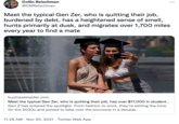 Collin Reischman ... @CMReischman Meet the typical Gen Zer, who is quitting their job, burdened by debt, has a heightened sense of smell, hunts primarily at dusk, and migrates over 1,700 miles every year to find a mate businessinsider.com Meet the typical Gen Zer, who is quitting their job, has over $17,000 in student.. Gen Z has entered the spotlight. From fashion to work, they're setting the tone for the 2020s and poised to take over the economy in a decade. 11:29 AM · Nov 30, 2021 · Twitter Web App