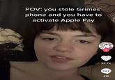 POV: you stole Grimes' phone and you have to activate Apple Pay 33.7K 416