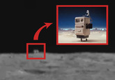 "Chinese Rover Exploring What Appears to Be Cube-Shaped Object on Moon"