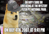 Dehumidifier Control Support pylons absorb shock of muscle movements Room OH BOY! I SURE DO LOVE BEING AT THE MYSTERY FLESH PIT NATIONAL PARK MYSTERY FLESH PIT NATIONAL PARA Rigid steel structure resists muscle contractions ced windows automatie tades to beging due to ambient humidity Museum & exhibit level Food & retail concourse ON JULY 4TH, 2007, AT 9:41 PM Picnic tables Reinforced tunnel to amsiotic thermal springs Fark ranger offices Park service