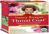 SEASONAL WELLNESS Nancy Reagan Throat Coat Supports Throat Health & Immune Function* LEMON ECHINACEA Caffeine Free 16 Wrapped Tea Bags Herbal Supplement USDA ORGANIC NET WT 1.13 OZ (32g)