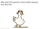 Take on meee... | /r/memes Me when the grocery store starts playing the 80s hits: mematic & Tenor