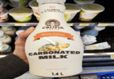 PER/PAR PORTION DE 250 ML REVIERA 70 CALORIES REVIERA REGHRA RIVIERA VIERA CALIFIA FARMS Mmm Fuzzy! CARBONATED MILK Bubbly Diary Drank @gas station.dinner 1.4 L