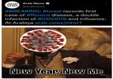 Arab News ARAB NEWS @arabnews #BREAKING: #Israel records first case of #florona disease, a double infection of #COVID19 and influenza: Al-Arabiya arab.news/mhvr7 New Year, New Me