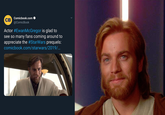 Comicbook.com CB @ComicBook Actor #EwanMcGregor is glad to see so many fans coming around to appreciate the #StarWars prequels: comicbook.com/starwars/2019/...