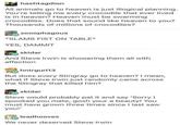 hashtagdion All animals go to heaven is just illogical planning. You're telling me every crocodile that ever lived is in heaven? Heaven must be swarming crocodiles. Does that sound like heaven to you? Thousands of millions of crocodiles? zooophagous *SLAMS FIST ON TABLE* YES, DAMMIT skidar And Steve Irwin is showering them all with affection hntrgurl13 But does every Stingray go to heaven? I mean, what if Steve Irwin just randomly came across the Stingray that killed him? skidar Steve would probably pat it and say 'Sorry I spooked you mate, gosh your a beauty! You must have grown three times since I last saw you!" leadhooves We never deserved Steve Irwin