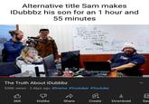 Alternative title Sam makes IDubbbz his son for an 1 hour and 55 minutes MAKE SURE You HAVE A Think The Truth About iDubbbz 538K views 2 days ago #Drama #Youtuber #Youtube 36K Dislike Share Create Download Sav