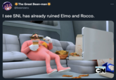 The Great Bean-man @beanzaru I see SNL has already ruined Elmo and Rocco. NEW EPISODE CN CARTOON NETWORK
