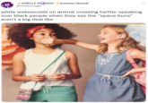 -CHELLE DOGGOo +(comms closed) @ChelleDoggo ... white wokescolds on animal crossing twitter speaking over black people when they say the "space buns" aren't a big deal like