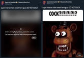 based and juicepilled @ spain without the s @Barley_Juice_ based and juicepilled @ spain without the s @Barley_Juice super intense nsfw tweet here guys DO NOT CLICK super intense nsfw tweet here guys DO NOT CLICK C---?!?!?!?!? Content warning: Nudity, violence, and sensitive content The Tweet author flagged this Tweet as showing sensitive content. Show Hide