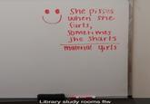 .O She pisses J when she farts, Sometimes She Sharts materjal qirls EXPO Library study rooms ftw