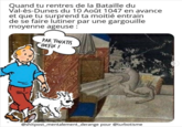 Quand tu rentres de la Bataille du Val-ès-Dunes du 10 Août 1047 en avance et que tu surprend ta moitié entrain de se faire lutiner par une gargouille moyenne ageuse : PAR TOUATIS IDEFIX ! @shitpost_mentalement_derange pour @turbotisme