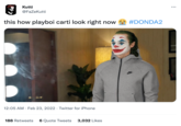 Kutti @FaZeKutti this how playboi carti look right now #DONDA2 12:05 AM · Feb 23, 2022 · Twitter for iPhone 188 Retweets 6 Quote Tweets 3,032 Likes