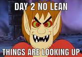 DAY 2 NO LEAN THINGS ARE LOOKING UP