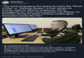 Man Shawnathan I'm shy @drugsarebadbruh "The worst thing about the clearly bs myths like "Ghost of Kiev" or "Ukranian Reaper" is their names are entirely made for Western audiences, this bs propaganda isn't even what Ukrainian civs believe, no Ukrainian during the 8year Donbass conflict gave themselves names like this" 99 VariablesUnknownt @FarRightFruit · Feb 26 The worst thing about the clearly bs myths like "Ghost of Kiev" or "Ukranian Reaper" is their names are entirely made for Western audiences, this bs propaganda isn't even what Ukrainian civs believe, no Ukrainian during the 8 year Donbass conflict gave themselves names like this. Show this thread 9:06 AM · Feb 26, 2022 · Twitter for iPhone